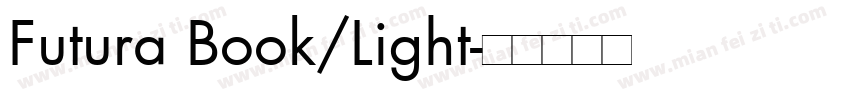 Futura Book/Light字体转换